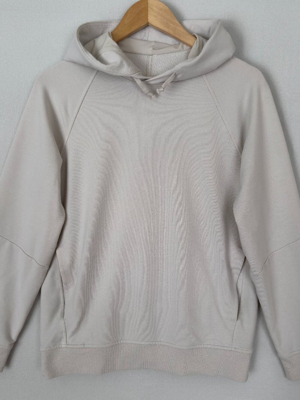 Lululemon City Sweat Pullover Hoodie French Terry Mens Size XS Ivory Athleisure